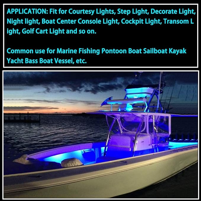 Marine Lights - 6Pcs Waterproof LED Interior Lights