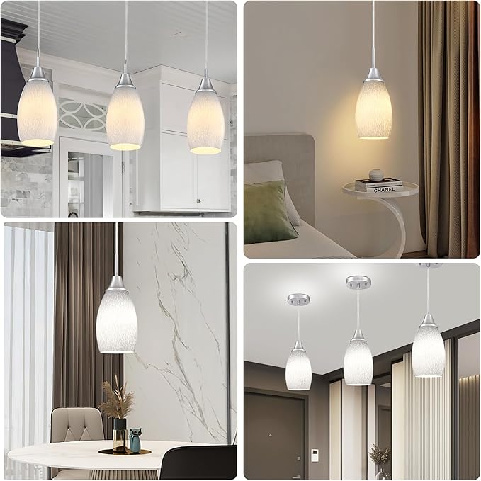 Mini Glass Pendant Light 4.72"
