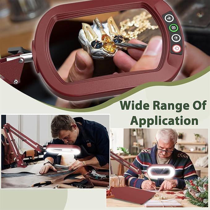 Veemagni 10X Rectangle Magnifying Glass