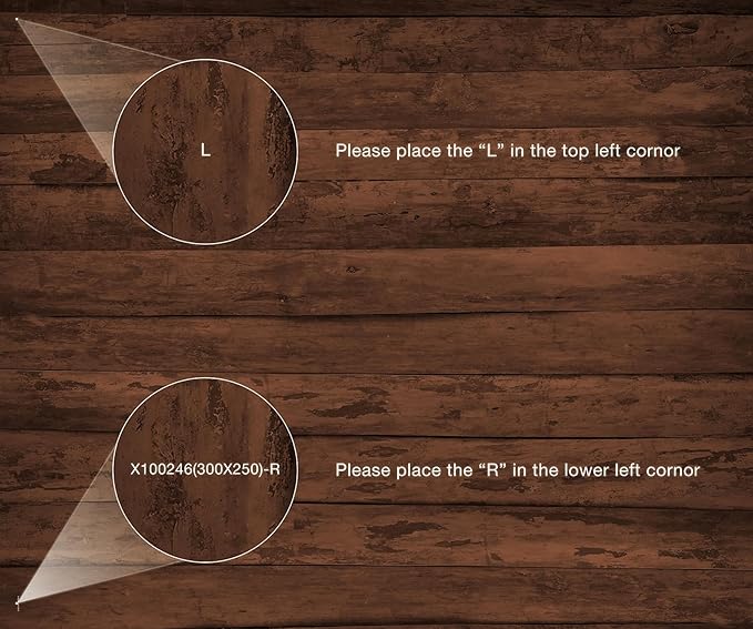 Kate Dark Brown Wood Flooring Backdrop Photography Floor Mats Rubber Wooden Wall Mat for Newborn Photography Props Professional Photographer 10x8ft(Included 2 Pcs 5x8ft)