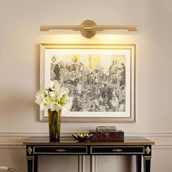 Wall Sconces, Hardwired Picture Light 24" Gold Picture Light