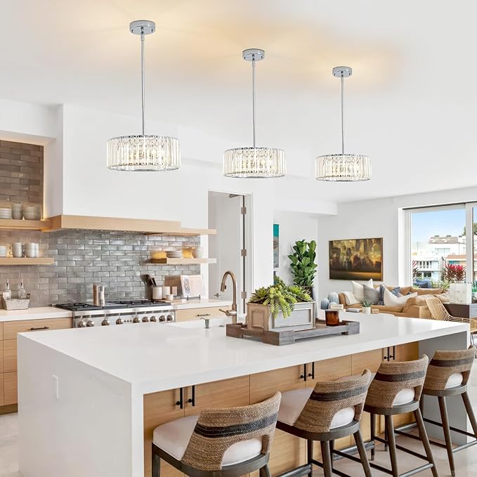 3-Light Modern Crystal Chandelier