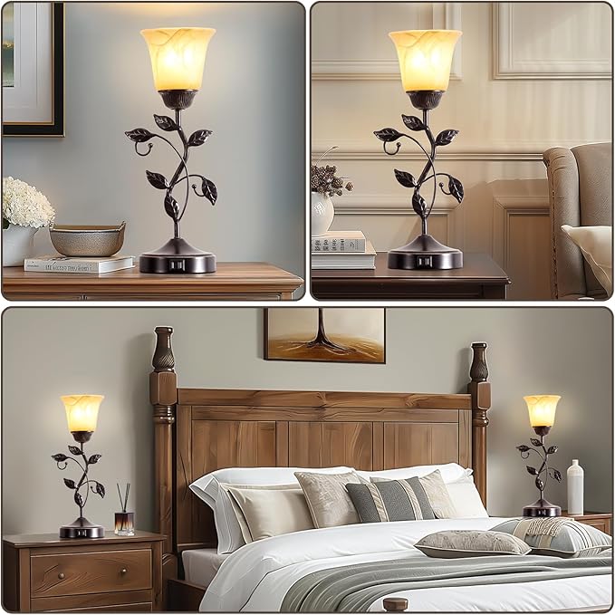 RORIANO Set of 2 Touch Vintage Table Lamps
