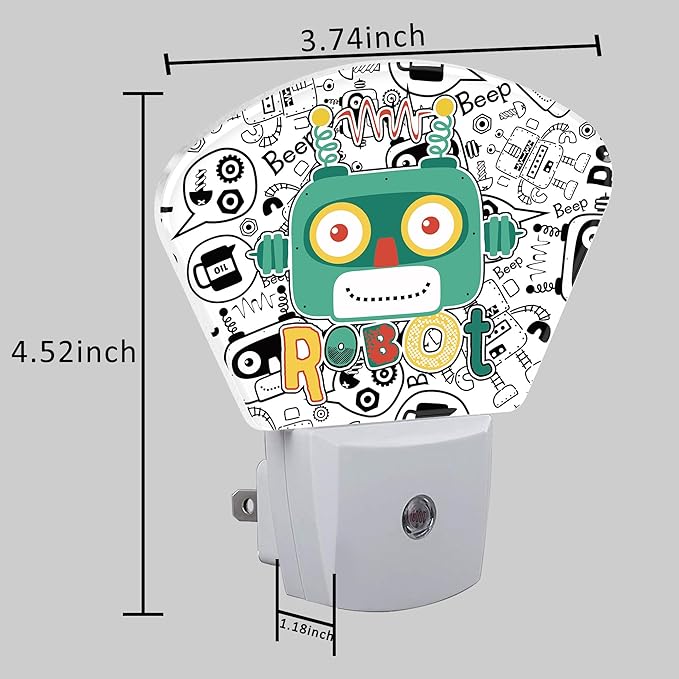 Funny Cartoon Robot Night Light