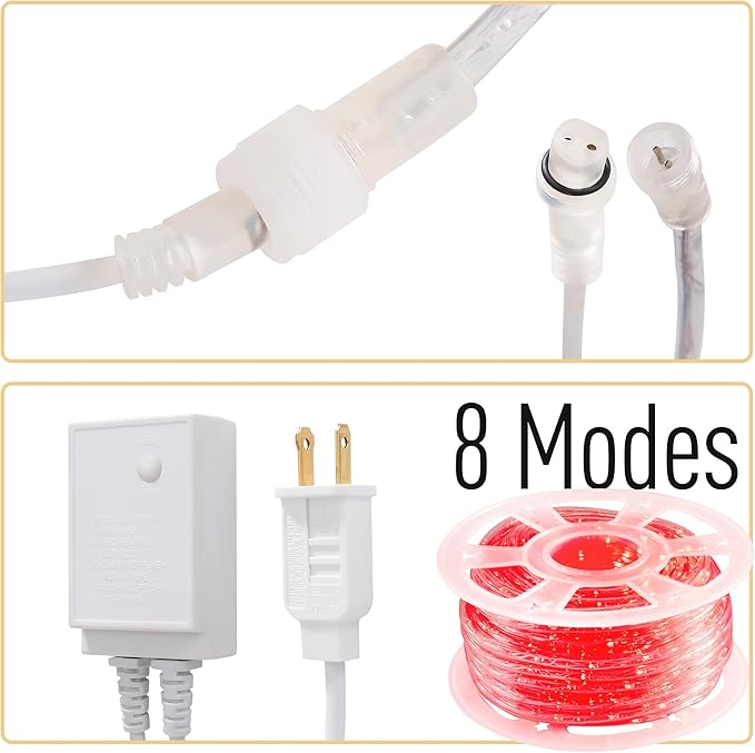 Waterproof LED Rope Lights, Connectable & Flexible