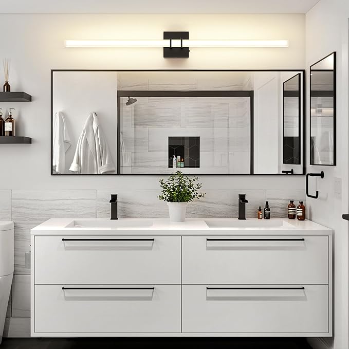 Modern Black Vanity Light Bar 40 Inch, 30W 5CCT Dimmable Bathroom Light