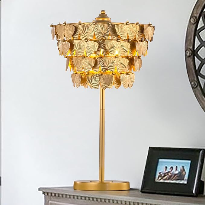 TOCHIC 3 Lights Table Lamp for Living Room, Home Office