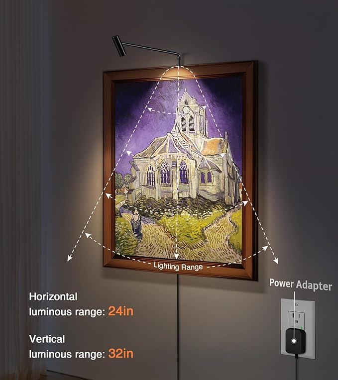 Plug in Picture Light LED Art Light 3000K Picture Lights