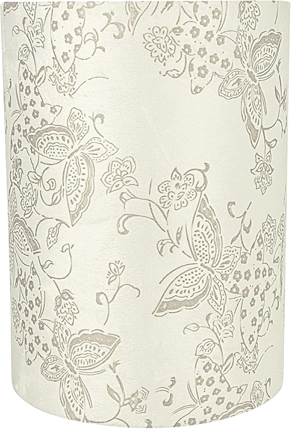 Aspen Creative 31280 Transitional Drum Shaped Spider Fitter Lamp Shade in Cream