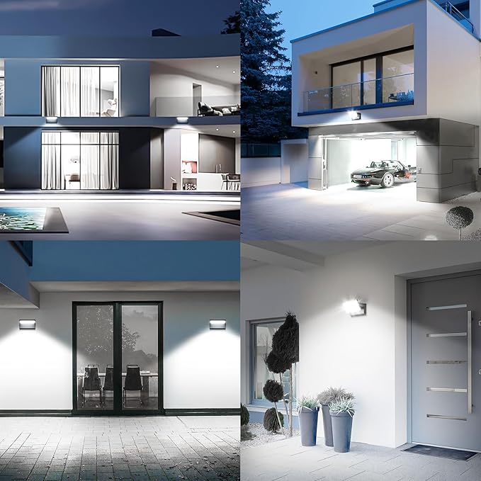 40W Outdoor Wall Light 360 °Rotatable Led Wall Pack Light, 5000K 4000LM Super