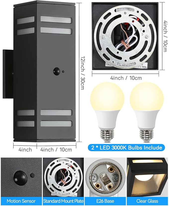 Motion Sensor Outdoor Lights, Modern Outdoor Wall Lights