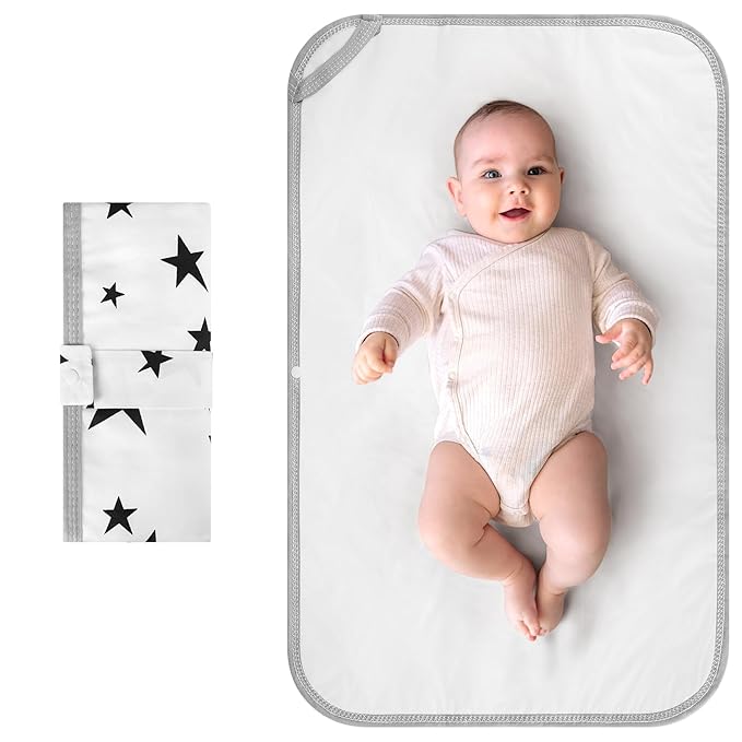 Accmor Portable Diaper Changing Pad, Foldable Waterproof Baby Changing Mat for Diaper Bag, Compact, Lightweight, Baby Changing Mat for Travel