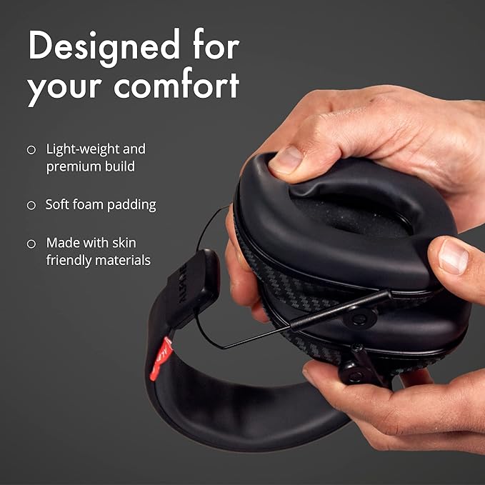 Alpine Racing Pro Earmuff F1® - Earmuffs for Adults - 22 dB - ANSI Certified - Premium Noise Protection for Race Events - High End Carbon - Noise Reduction Headphones - Light-Weight Design