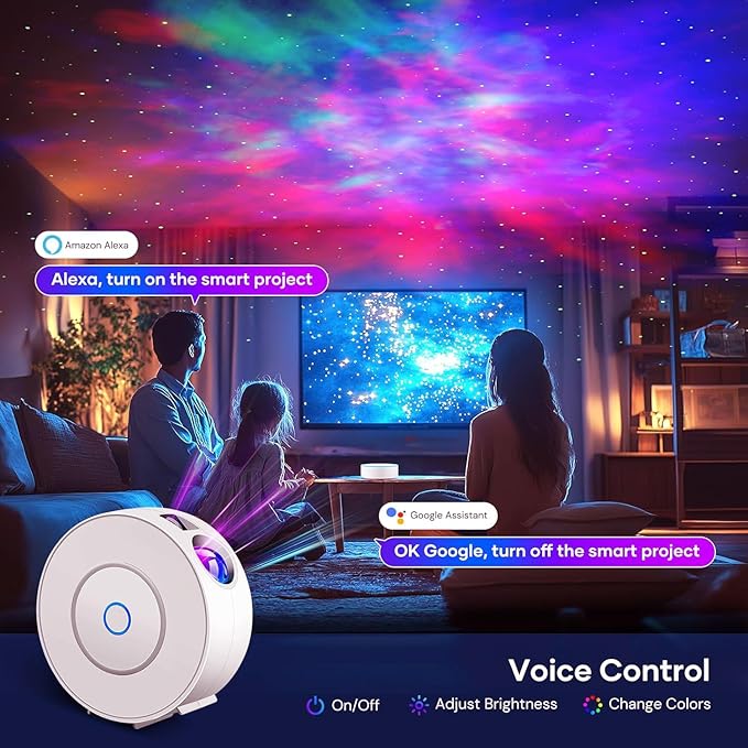 Galaxy Projector for Bedroom, Star Projector, Smart APP Memory Setting