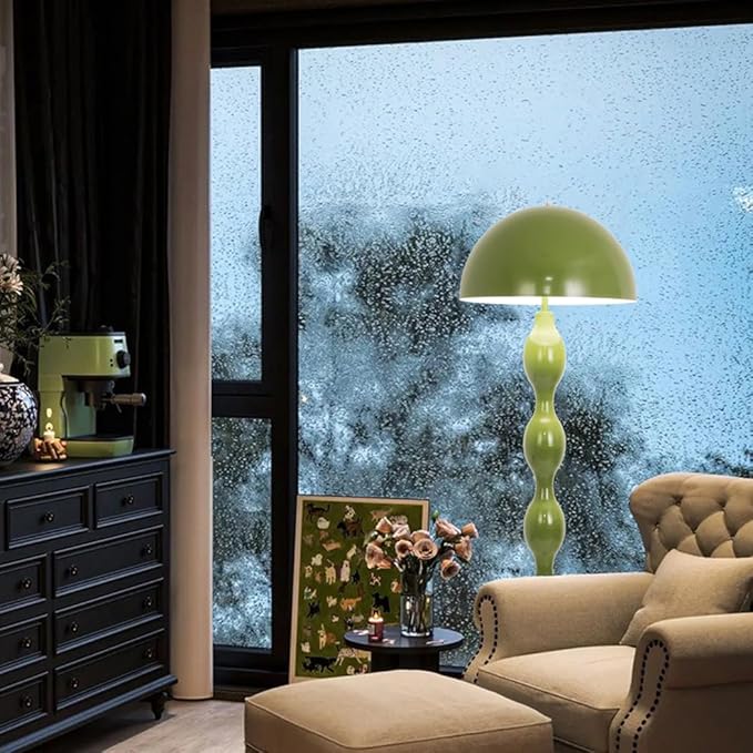 Floor Lamp Creative Green Mushroom Lamp, Standing Lamp