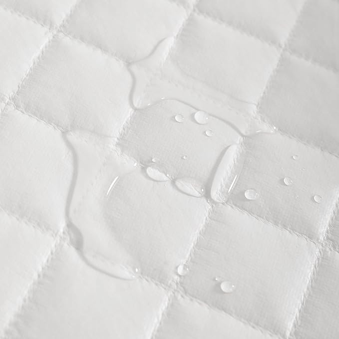 NTBAY 2 Pack Waterproof Mini Crib Mattress Protector, Quilted 24"x38" Fitted Mattress Cover - Machine Washable - Soft and Breathable Baby Mattress Pad Sheet for Mini Crib and Baby Playards, Brown