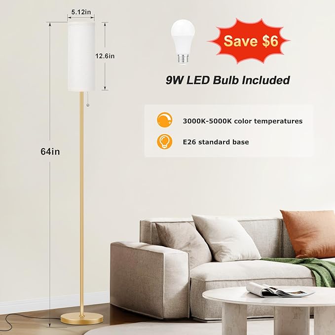 Ambimall Floor Lamp for Living Room