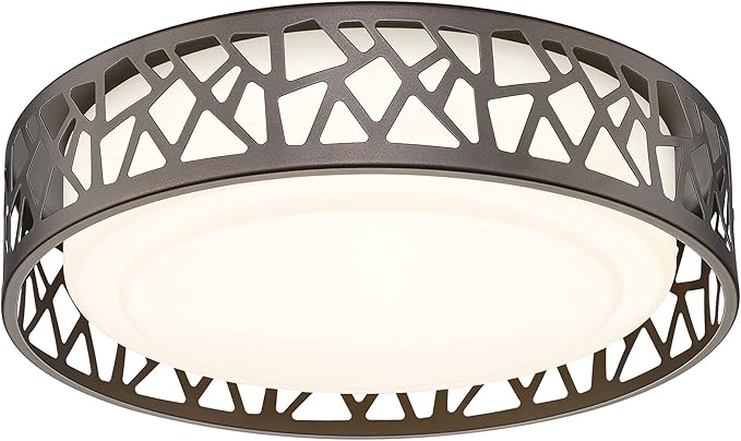 LED Flush Mount Ceiling Light, 14 Inch 20W Dimmable Round Deco Lighting Fixture