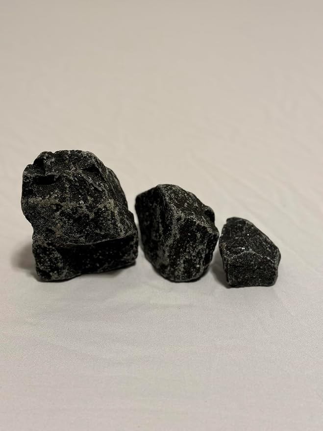 Loyly Sauna Rocks, 25 LB Box, Igneous Basalt Steam Sauna Stones, Dark Gray (25, Pounds)