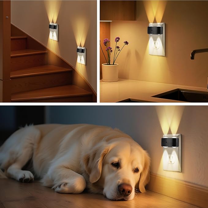 4-Pack LED Night Lights Plug into Wall, 2700K Soft White