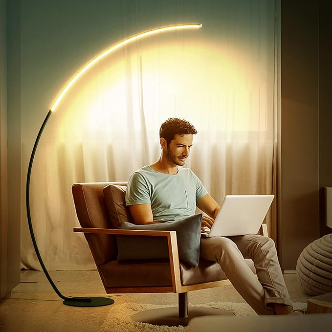 NUÜR Arc Floor Lamp, Arched Bright Floor Lamps