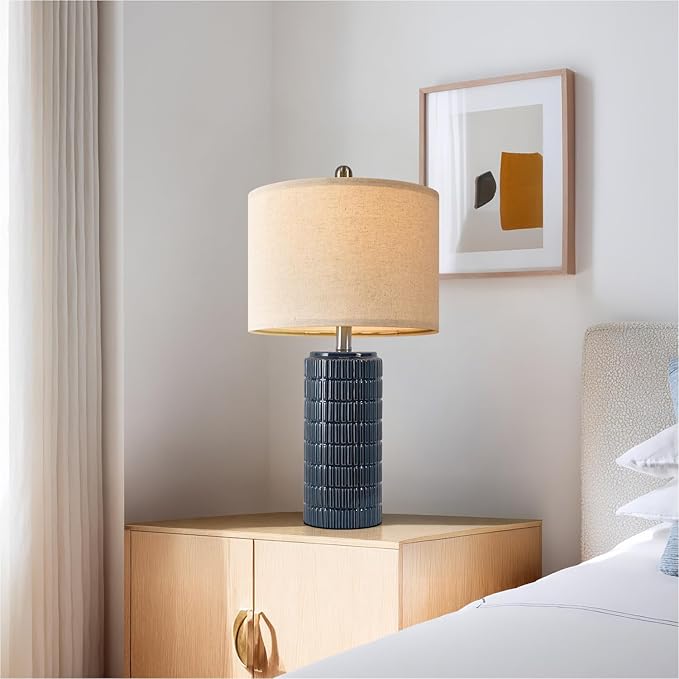 PoKat 24" Modern Ceramic Table Lamps Set of 2