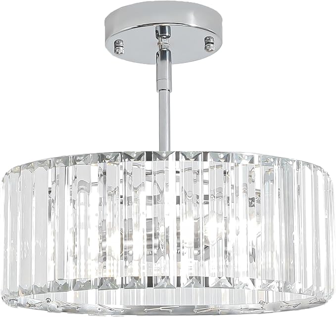 3-Light Modern Crystal Chandelier