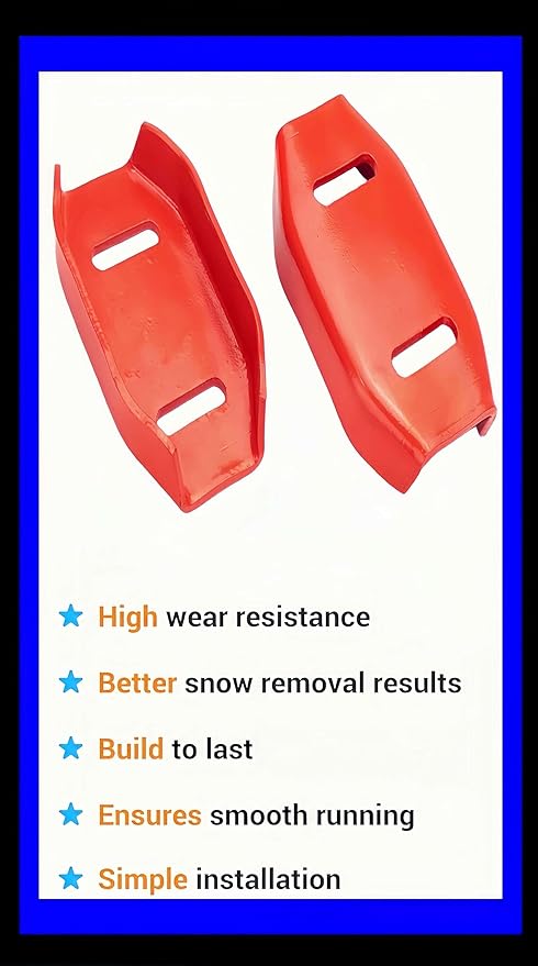 2Pcs Universal Snow Blower/Thrower Skid Shoes 02483859 for MTD John Deere Ariens Skid Plates 2459900 2483859