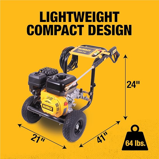 Dewalt 61147S 3300 PSI 2.4 GPM Gas Cold Water Pressure Washer