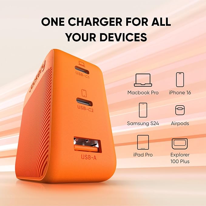 Jackery Portable Power Station Explorer 300 and 102W Fast Charger, 293Wh Backup Lithium Battery, Solar Generator for Outdoors Camping Travel Hunting Blackout (Solar Panel Optional)