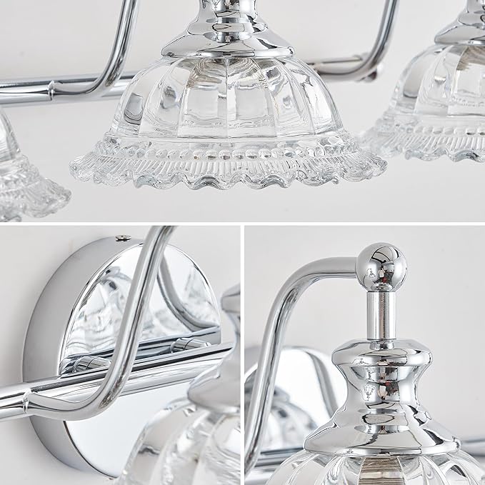 29.7" Chrome 4 Light Vanity Lights