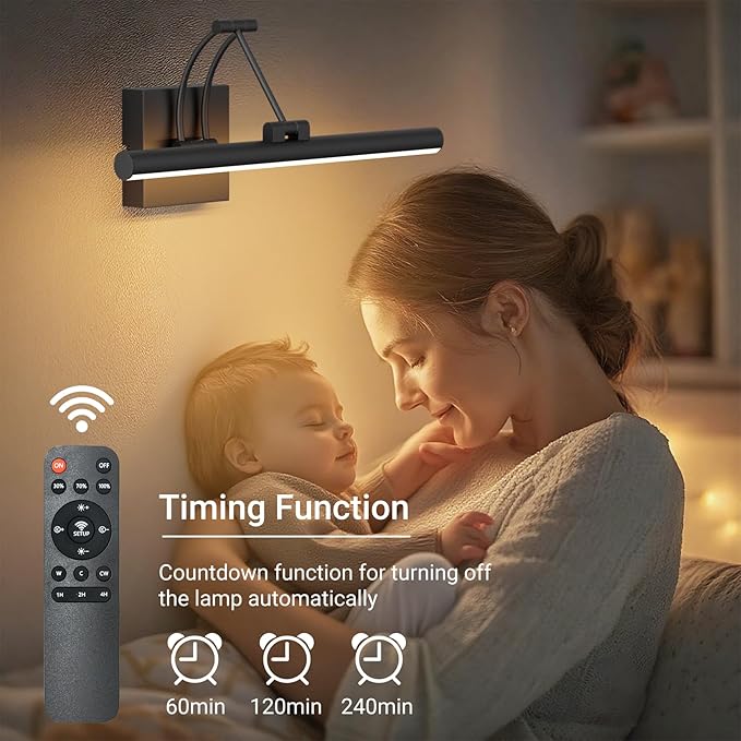 Tipace Black Hardwired Picture Lights