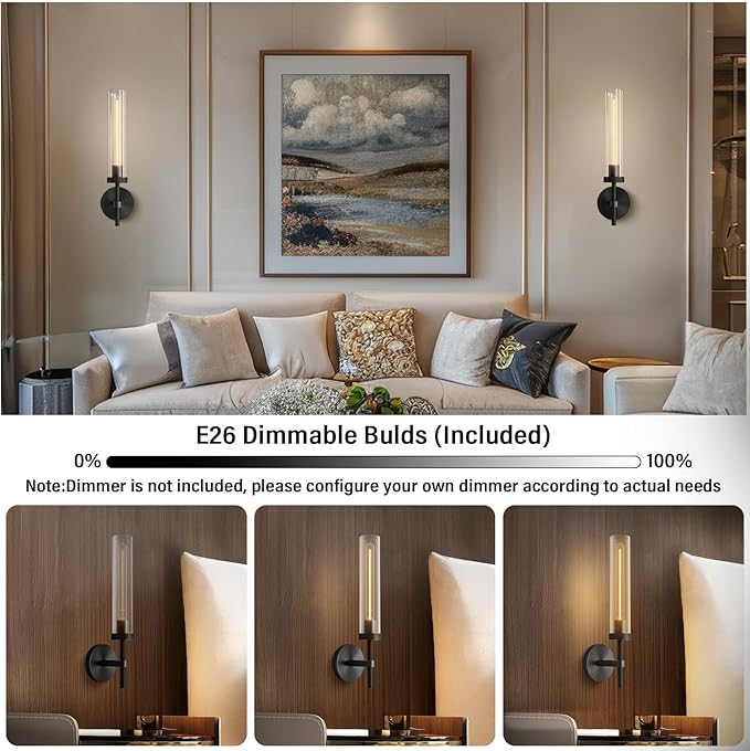 Black sconces Wall Lighting, Bathroom Vanity Light Fixtures, Modern Wall Lights