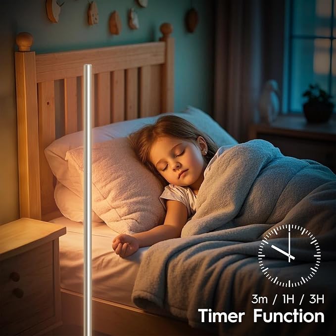 LED Corner Floor Lamp for Living Room, Minimalist Light
