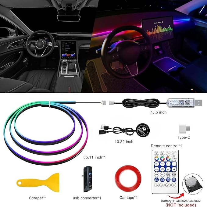 Acrylic Interior Car LED Strip Light