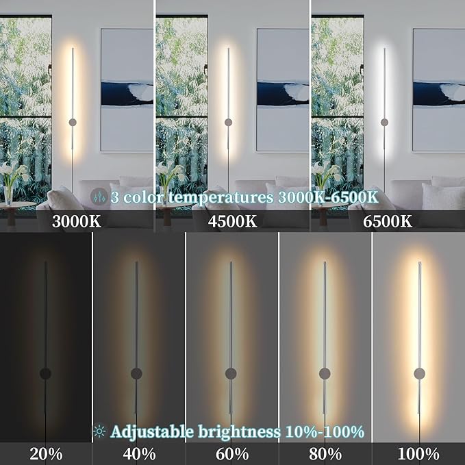 Modern Chrome Plug in Wall Sconce