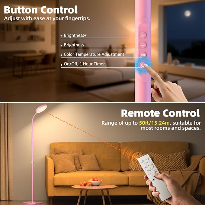 Floor Lamp, Adjustable Height Floor Lamps