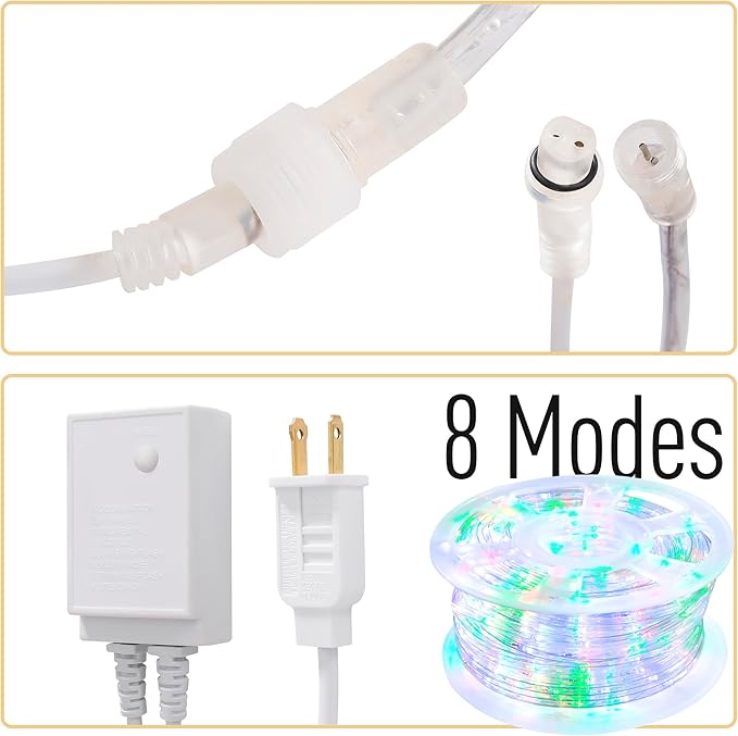 Waterproof LED Rope Lights, Connectable & Flexible