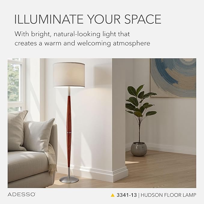 Adesso Hudson Floor Lamp