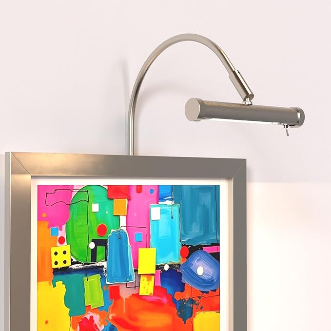 Cocoweb 6 Inch Tru-Slim Satin Nickel Picture Light