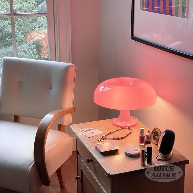Lotus Atelier Light Pink Mushroom Lamp