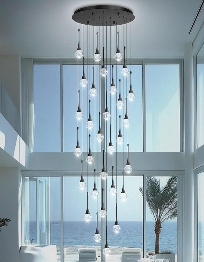 30 Light Modern Glam Crystal Chandelier