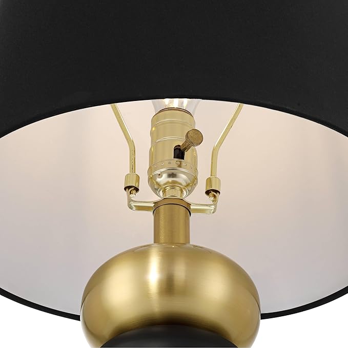 360 Lighting Anthem 21 3/4" High Small Modern Accent Table Lamp Black Gold