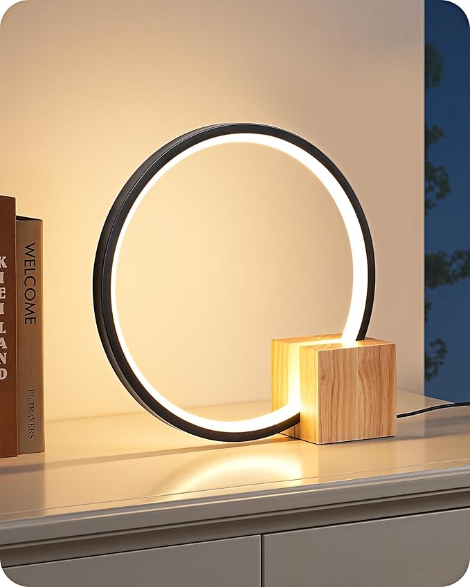 EDISHINE Modern LED Table Lamp, Bedside Lamp