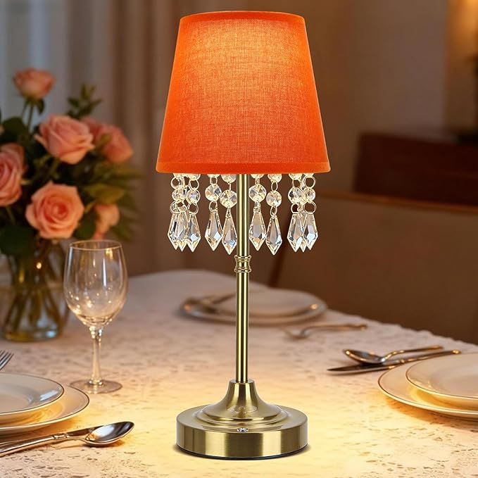 Cordless Table Lamp, 5200mAh LED Rechargeable Small Touch Lamp, 3 Colors