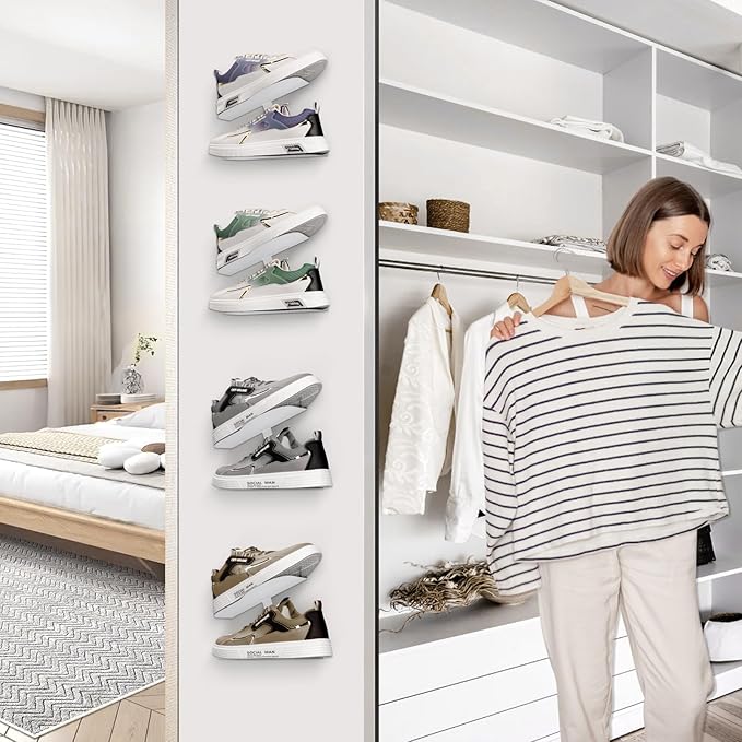 2 Pcs Floating Shoe Display Shelves
