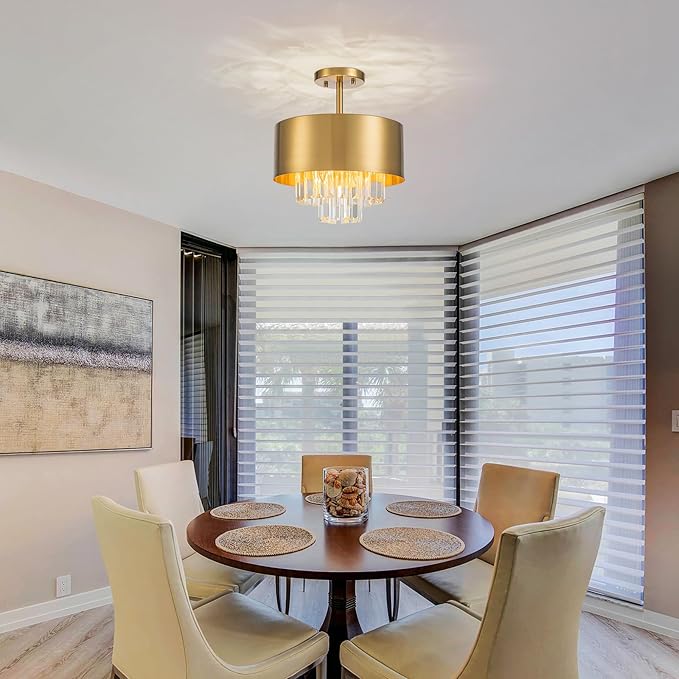 3-Light Luxury K9 Crystal Ceiling Light