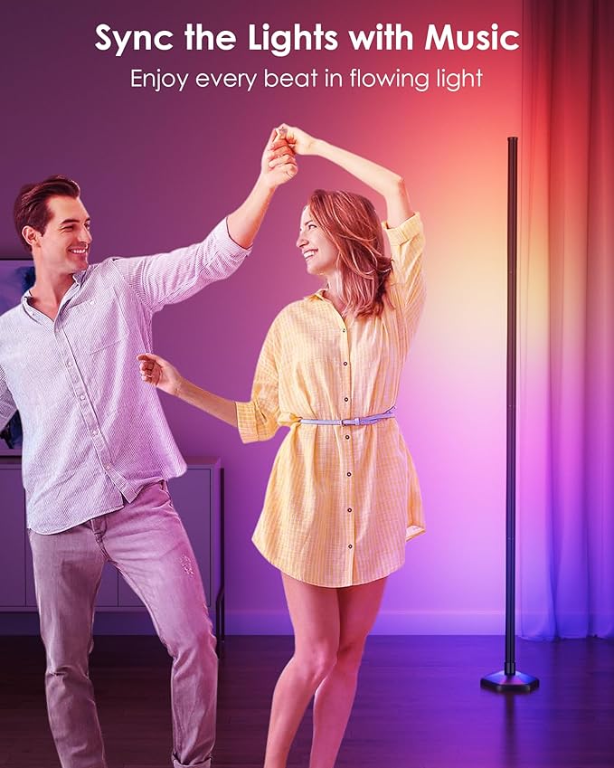 Corner Floor Lamp, Dimmable LED Corner Lamp