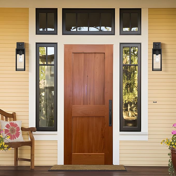 Outdoor Wall Sconce Lights, 16 Inch Tall Transitional Exterior Wall Light