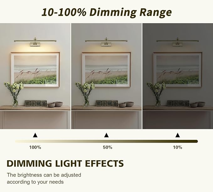 Wireless Picture Lights Rechargeable Gallery Lighting Battery Picture Frame
